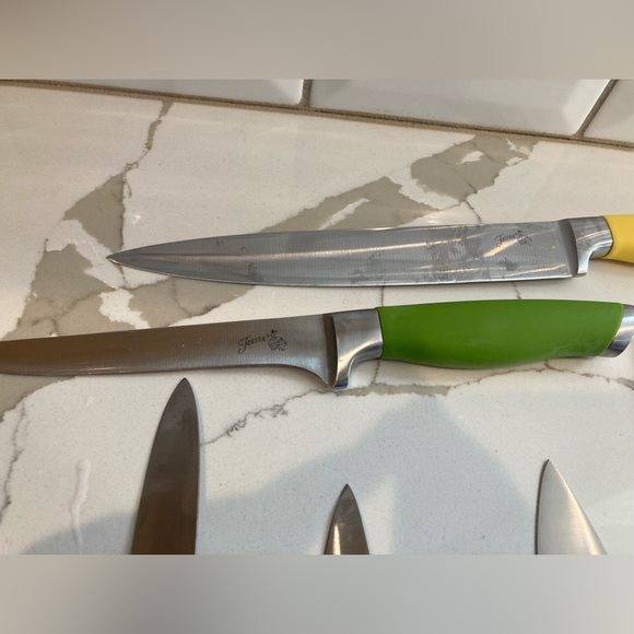 Fiestaware Fiesta Multicolored 11-pc. Cutlery Set knife block rainbow retro oak - Picture 16 of 16